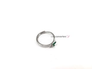 anillo plata 925mm con piedra con circonita