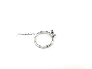 anillo plata 925mm con piedra con circonita