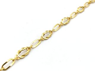pulsera oro 18k con circonita