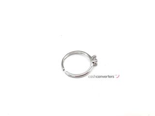 anillo plata 925mm con piedra con circonita