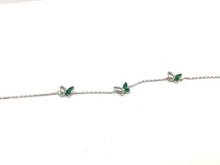 pulsera plata 925mm con piedra con circonita
