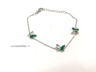 pulsera plata 925mm con piedra con circonita