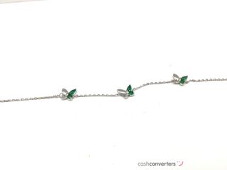 pulsera plata 925mm con piedra con circonita