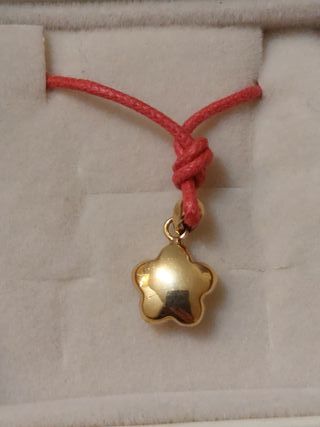 Ciondolo stella oro 750