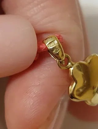 Ciondolo stella oro 750