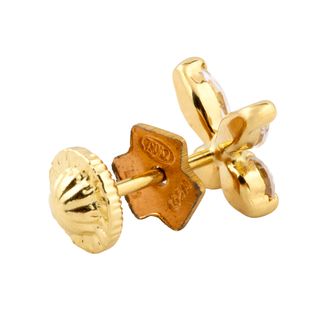 pendientes oro 18k con piedra