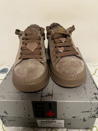 Sneakers Gio+ Tortora con cuore tg 38
