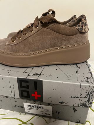 Sneakers Gio+ Tortora con cuore tg 38