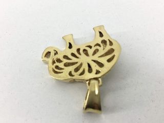 colgante oro 18k con piedra con circonita,esmeralda,rubi,topacio