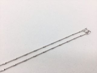 cadena oro 18k con piedra con diamante 22cm