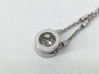 cadena oro 18k con piedra con diamante 22cm