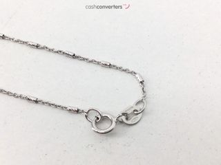 cadena oro 18k con piedra con diamante 22cm