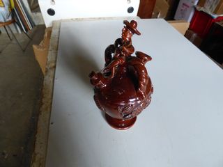 Botijo artesanal marrón