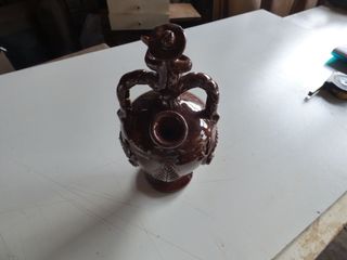 Botijo artesanal marrón