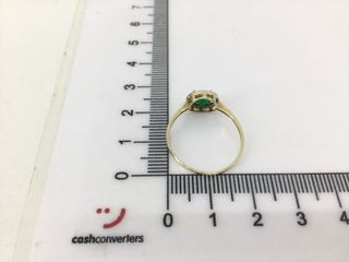 anillo oro 14k con piedra con circonita
