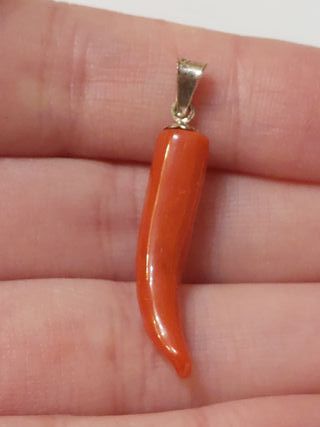 Ciondolo corallo rosso