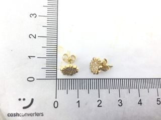 pendientes oro 18k con piedra