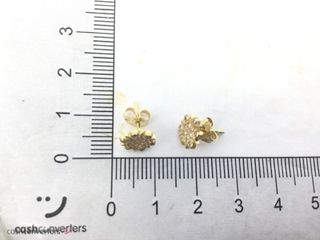 pendientes oro 18k con piedra