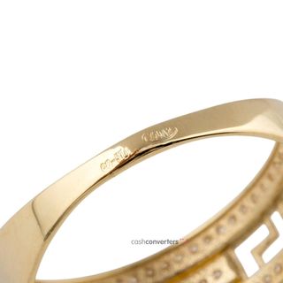 anillo oro 18k con piedra con circonita