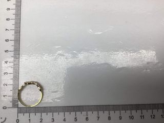 anillo oro 18k con piedra con circonita