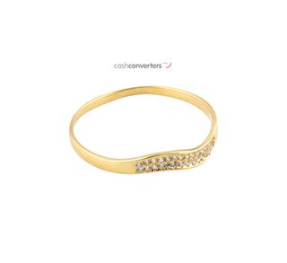 anillo oro 18k con piedra con circonita