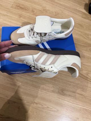 Zapatillas Adidas Samba Beige/Marrón