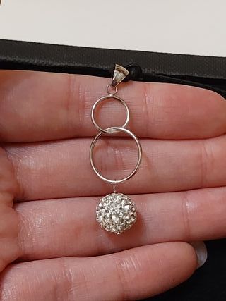 Ciondolo in oro bianco 750