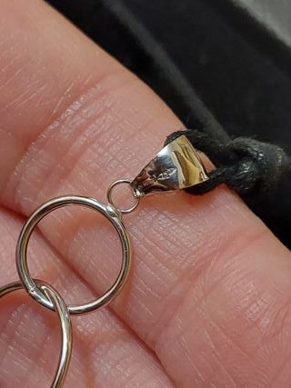 Ciondolo in oro bianco 750