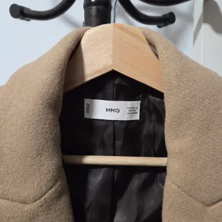 Abrigo Mango Talla XS Beige