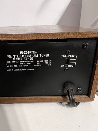 Sony ST-70 Sintonizador FM AM Hi-Fi