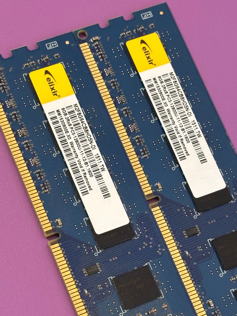 Pack 16GB RAM DDR3 (2x8GB) 1600MHz Elixir afbeelding 2