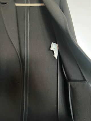 Cappotto sfoderato nero Diff tessile gruppo max ma