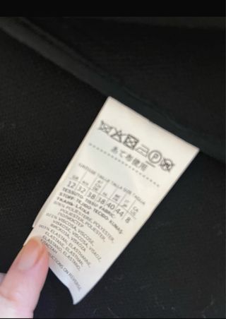 Cappotto sfoderato nero Diff tessile gruppo max ma