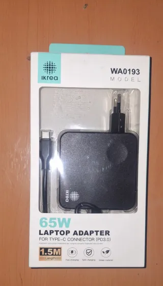 Cargador Portátil Ikrea 65W USB-C PD3.0