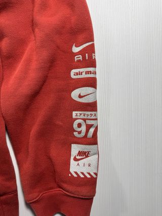 Sudadera Nike Air Roja y Negra