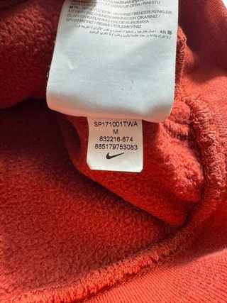 Sudadera Nike Air Roja y Negra