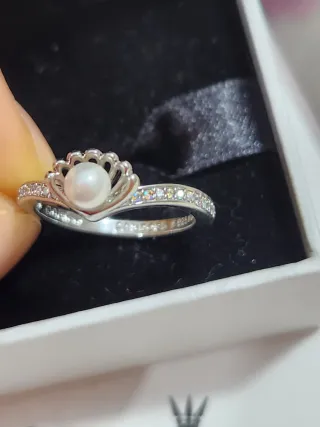 Anillo Concha Princesa Ariel de Disney.  Talla 52