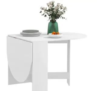 Mesa Comedor Plegable Blanca