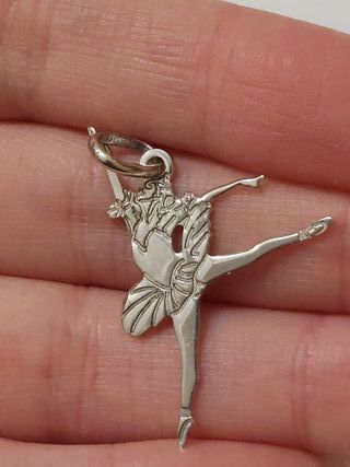 Ciondolo ballerina in argento 925