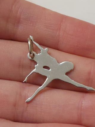 Ciondolo ballerina in argento 925