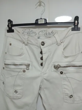Pantalones PETER COOK Talla 42 Blanco