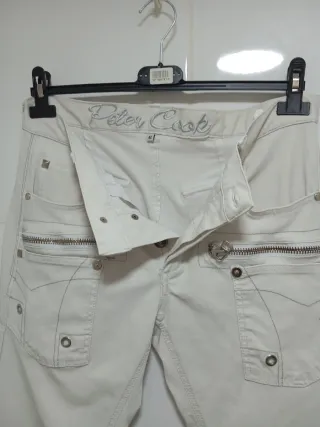 Pantalones PETER COOK Talla 42 Blanco