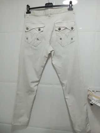 Pantalones PETER COOK Talla 42 Blanco