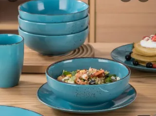 Vajilla Azul Cerámica/Porcelana