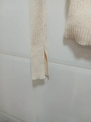 Jersey beige cuello alto Talla M