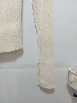 Jersey beige cuello alto Talla M