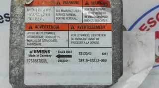 808389 9212542 centralita airbag opel agila basico