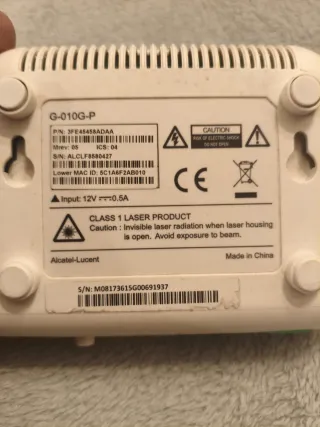 Router ONT Alcatel-Lucent G-010-P
