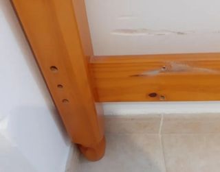 Cabecero de pino estilo provenzal