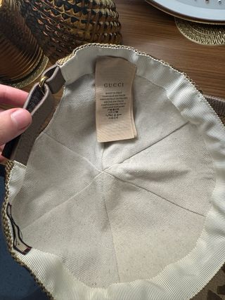 Gorra Gucci Beige y Marrón